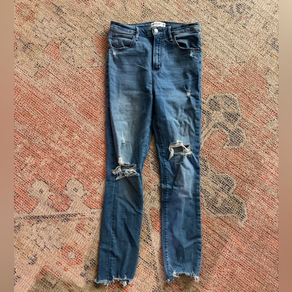 Abercrombie, The super skinny ankle high-rise